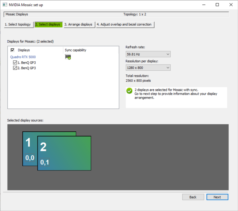 nvidia edge blending projector